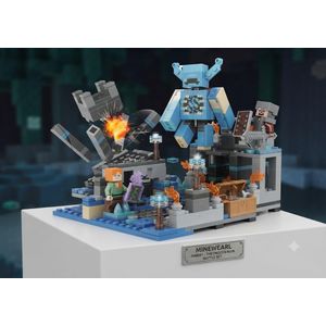 Pixel-World Adventure Building Blocks Set – 437-Piece Creative Construction Kit Featuring Iconic Gaming Figures, Modular Fortress Scene, and Weapons for Immersive Tactical Play