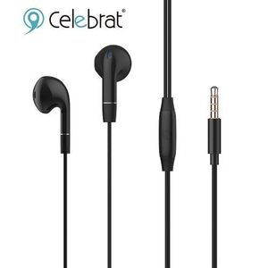 Celebrat G8 Noise Isolation Stereo Sound Earphone - Black