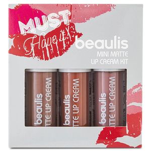 beaulis Must Have It Mini Matte Lip Cream Kit set of 3 Liquid Lipstick Set 242 Particular
