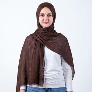 طرحة حجاب من خامة تايلاندي فاخرة ناعمة وخفيفة الوزن وقابلة للتهوية للنساء، إيشارب محتشم أنيق للاستخدام اليومي، شال نسائي مريح مقاوم للتجعد، حجاب عصري أنيق مناسب للعمل والسفر والمناسبات