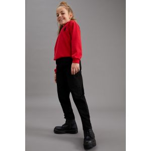 Defacto Girl Slouchy Trousers - Black
