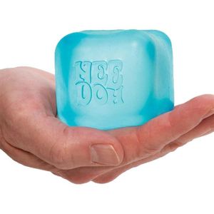 Stress-relief Toy Marbled-Pattern Cube Malt Candy-Style Jellyfish Squeeze-Cross-Border Bestseller Internet-Famous Squishy Model(Blue)