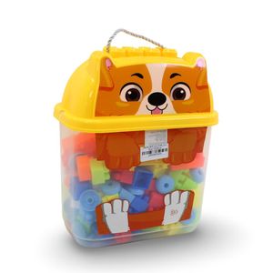 Plastic Building Block Set – Yellow Dog
