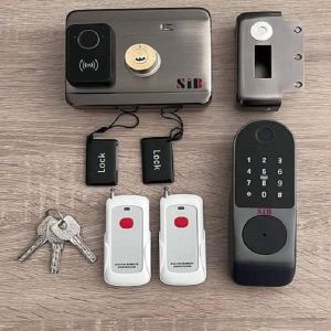 SIB LO3f1 Smart Door Lock WIFI 2.4 G with Fingerprint - Black