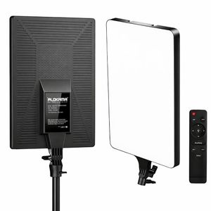 PLOKAMA Professional LED Fill Light for Photography and Content Creation Model LIVE-P24 with Wireless Remote Control, Adjustable Lighting for YouTube and Live Streaming - Black