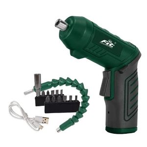 Fit Cordless Electric Screwdriver 4.8V Lithium Battery with Charger and 4 Bits CSD48
