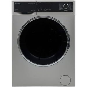 Sharp ES-FP914CXE-S Front Loading Full Automatic Washing Machine, 9 Kg - Silver