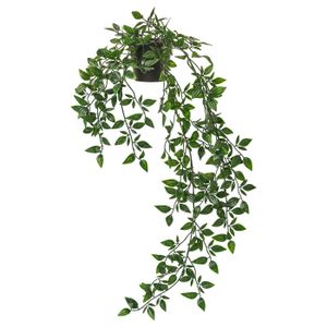 Artificial potted plant FEJKA artificial green hanging plant, lifelike, vibrant leaves, durable recycled plastic.