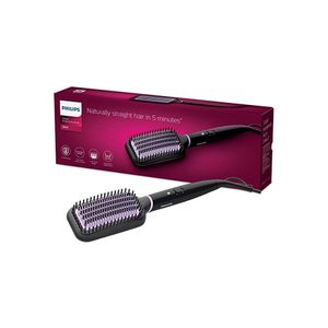 Philips فرشاة فرد الشعر ستايل كير إسينشال المُدفأة مع دبوسين BHH880/00 أسود/أرجواني