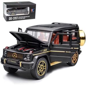Mercedes Benz V12 G63 AMG 1:24 Scale Model Car, Diecast Model Cars Zinc Alloy Pull Back Toy car with Sound and Light for Kids Boy Girl Gift (1:24, Black & Gold)