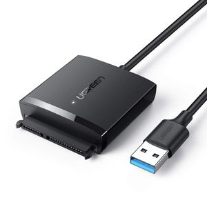 Ugreen كابل محول SATA إلى USB 3.0 مع UASP، محول SATA III إلى USB لمحركات الأقراص الصلبة 2.5 بوصة و3.5 بوصة (HDD) ومحركات الحالة الصلبة (SSD) 60561