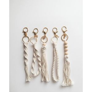Macrame Handmade Keychain 5Pcs