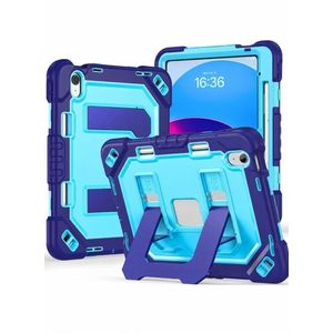 Commander Shockproof Case for iPad 10th & 11th Gen A16, Heavy Duty Rugged Protective Cover with Dual Stand, Navy Blue