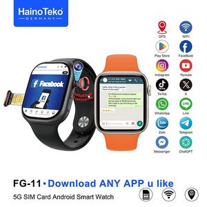 ساعة هاينو تيكو FG-11 ذكية 5G - نظام أندرويد - تدعم شريحة إتصال - كاميرا دوارة مبتكرة - ساعة سمارت أندرويد Haino Teko FG11.