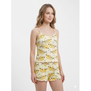Caesar Women's top and shorts with a sloth print