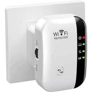 300Mbps WiFi Signal Booster – WiFi Network Extender with LAN Port and WPS Button – Strong Whole Home Coverage