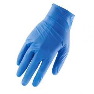 Disposable gloves, blue, medium size