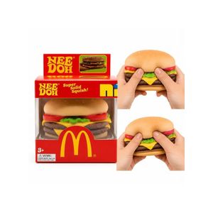 Nee Doh McDonald's Burger Squishy Toy, Super Solid Squish Stress Ball