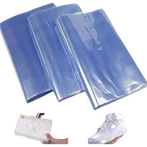  أكياس تغليف بالانكماش الحراري (PVC) - شفافة - مناسبة للصابون، والكتب، وكرات الاستحمام الفوارة (Bath Bombs)، والهدايا، والشموع، والأحذية، والسلال الصغيرة - عبوة من 50 قطعة.