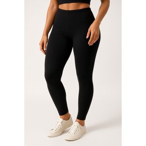 Dice بنطلون ليجن حريمي قطن - أسود