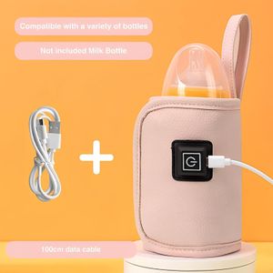 سخان زجاجة حليب للأطفال يعمل بالـ USB مع 3 مستويات حرارة (40°، 50°، 60°) – غلاف حراري محمول للحفاظ على الدفء – آمن، عملي، مدمج، مناسب للمنزل والسفر والسيارة 