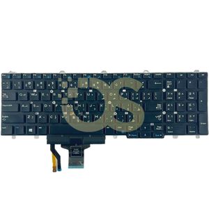 Os لوحة مفاتيح متوافقة مع Dell Latitude E5550 E5570 5580 5590 5591 Precision 3510 3520 7510 7520 7710 7720 بإضاءة خلفية من