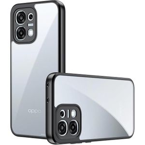  Case for Oppo A6 Pro 5G with Anti-Fingerprint & Drop Protection & Non-Slip Flexible Silicone + Transparent Acrylic Protective Phone Case