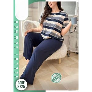 بيجامة حريمي صيفي  فري سايز تلبيس من 75 إلى 95 كجم