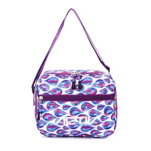Activ Ballons Printed Multi-Compartment Lunch Bag – Purple & White