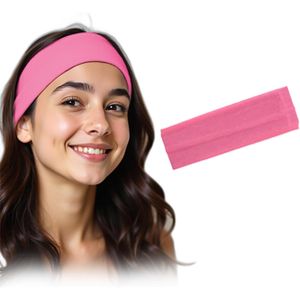 أربطة رأس سادة مرنة، توك استك للشعر للنساء، رباطات رأس مقاومة للانزلاق للحجاب، ربطات قطنية ناعمة مثالية للاستخدام اليومي. توك للشعر (لون وردي)