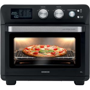 Kenwood فرن تحميص وقلاية هوائية 2 في 1 بسعة كبيرة 25 ليتر من كينوود مزود بوظيفة شوي وقلي وتحميص وخبز وتحمير وإذابة ثلج وتسخين موديل MOA25.600BK لون أسود 1700 واط