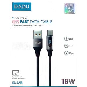 كابل البيانات السريع DADU DC-C219 من Tybe-c إلى ايفون يدعم شحن 27 واط ويبلغ طوله 100سم