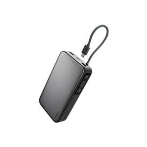Aukey 20,000mAh 100W PD Compact Size, Fast Charging PB with Built-in USB-C Cable PB-Y48-WH
