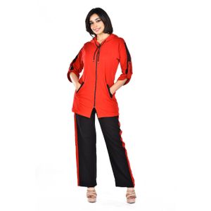 Active Wear Sets-Workout Clothes Gym Wear Track Suits Jacket Pants 3 Pieces  Set, Red, Large : Buy Online at Best Price in KSA - Souq is now :  Fashion