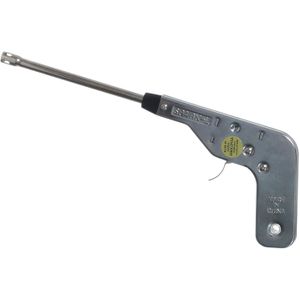 ولاعة غاز الكترونية من سبارك-ال بلون فضي عالية المتانة مع 30000 طلقة اشعال طويل الامد لموقد الغاز والفرن والشواء قابلة لاعادة الملء خالية من اللهب ومقبض امن