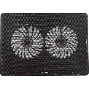 Gigamax  Gm77 Laptop Cooler Pad With Super Silent 2 Fans And Ergonomic Design 
