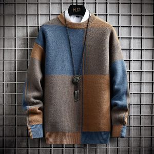 2022 Men Pullovers Slim Sweaters Autumn Winter Thick Warm Men's