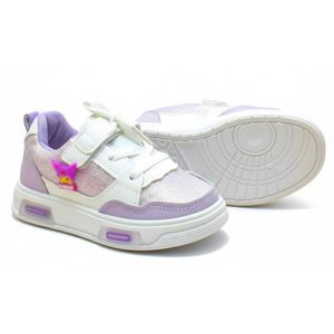 سنيكر أطفالي مريح بتصميم مرح, نعل متين وخفيف مع بطانة مريحة، حزام سهل للارتداء اليومي نعل مضئ 