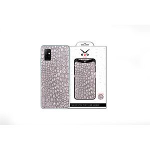 OZO Skins Luxury Skin Grey Leather Snack (SL108GLS) Skin for Infinix Note 8i