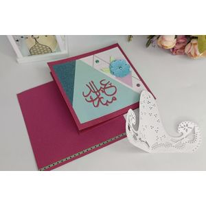 Handmade Eid Card - 13*13 Cm