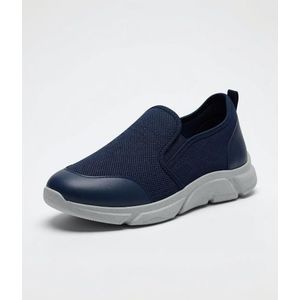 Freska Breathable Slip-On Sneakers- Navy Blue