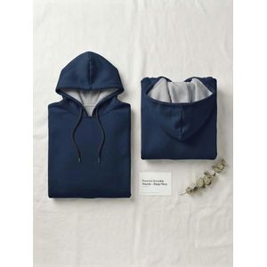 Unisex Casual Premium Milton Hoodie - Deep Navy  