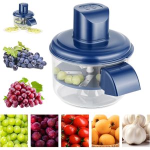 مقشرة عنب كهربائية اوتوماتيكية بالكامل من الستانلس ستيل من دي زد دوزان - سهلة تقشير الثوم والطماطم الكرزية في المطبخ المنزلي