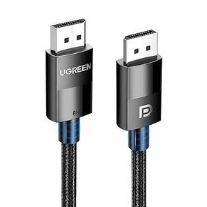 Ugreen 8K DisplayPort Cable 1.4, DP to DP 5M, 8K@60Hz/4K@165Hz/2K@240Hz/1080P@240Hz, for Gaming Monitor/Graphics Card/PC, Support 3D/HDCP/HDR/G-SYNC/Free-SYNC, Male to Male Nylon Braided Cable-5Meter - 80394