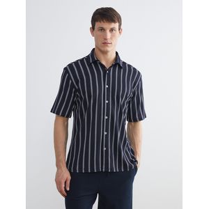 Regular Fit Short Sleeve Striped Men's Shirt