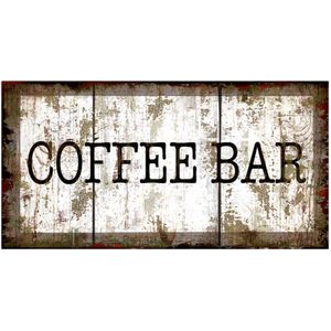 Original Vintage Design, Coffee Tin Metal Wall Print Poster, Thick Tinplate Wall Decoration Signs for Coffee Corner/Cafe/Kitchen