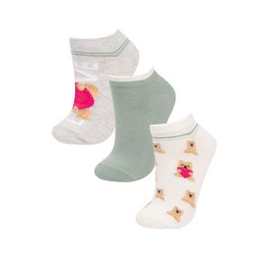 Defacto Woman Animal 3 piece Short Socks - Karma