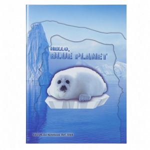 Yassin A4 Notebook – 60 Sheets, 60 GSM, 21 × 29.7 cm – Blank & Lined Paper – Assorted Covers - 1pcs - No: 1069