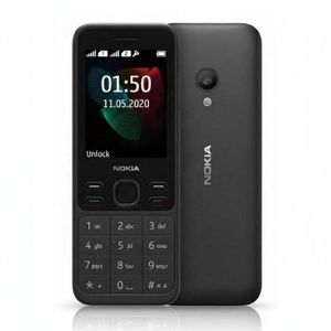 Nokia نوكيا 150، هاتف كلاسيكي متين بميزات، شريحتي اتصال، راديو FM، مشغل MP3، كشاف، عمر بطارية طويل، أسود