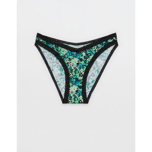 Aerie SMOOTHEZ Microfiber Lace Thong Underwear